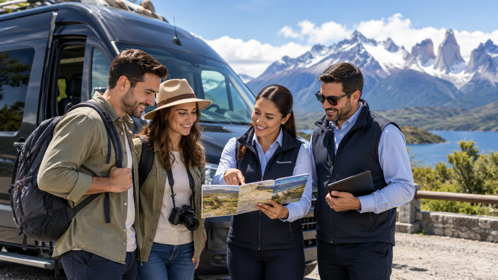Servicios de transporte para agencias de turismo